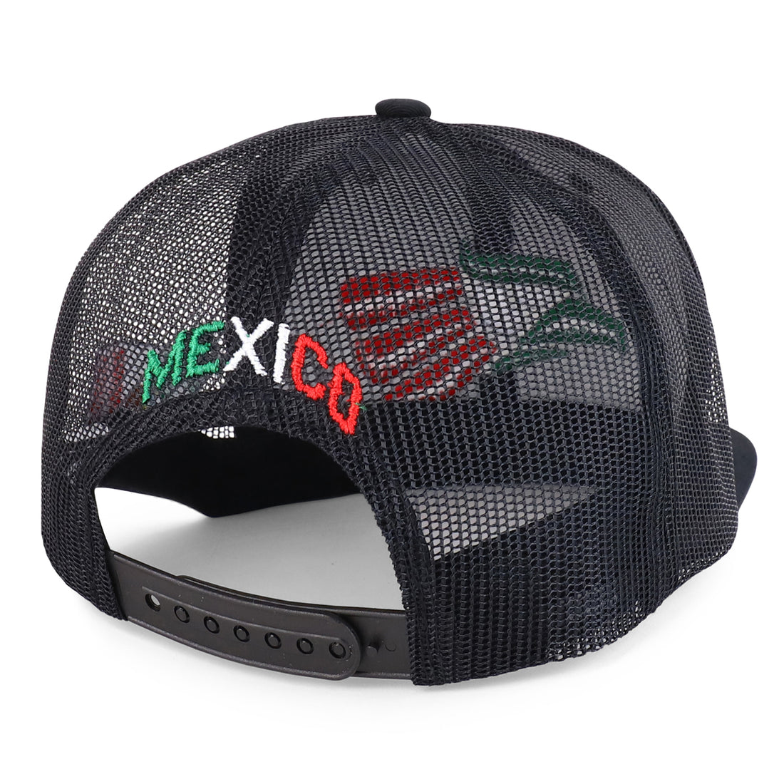 Trendy Apparel Shop Hecho En Mexico Eagle 3D Embroidered Flatbill Snapback Mesh Cap