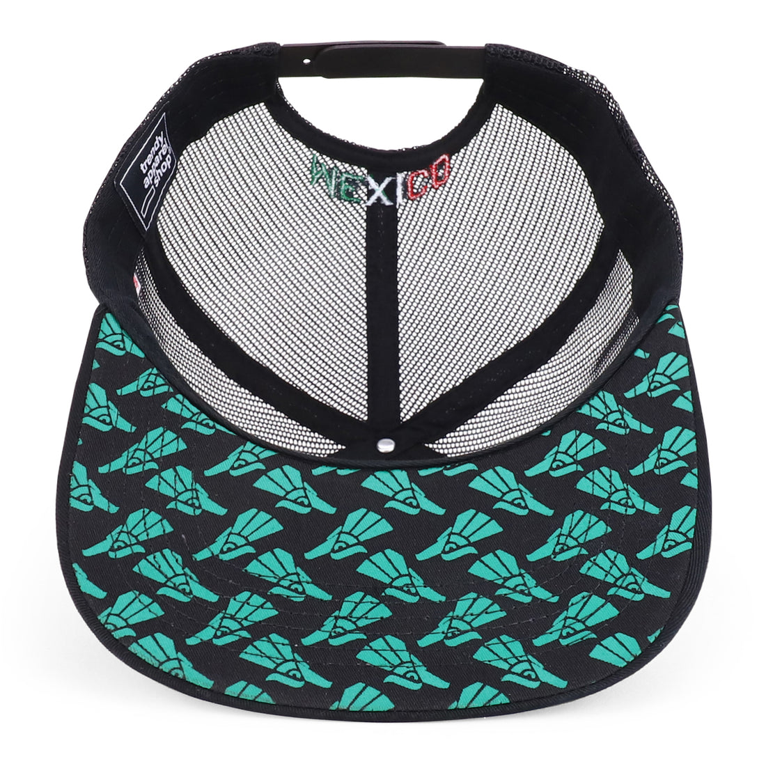 Trendy Apparel Shop Hecho En Mexico Eagle 3D Embroidered Flatbill Snapback Mesh Cap