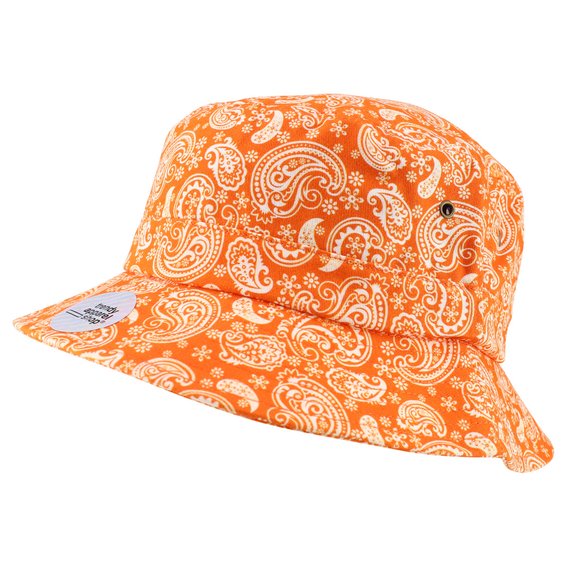 Trendy Apparel Shop XXL Oversized Relaxed Paisley Bandana Print Bucket Hat