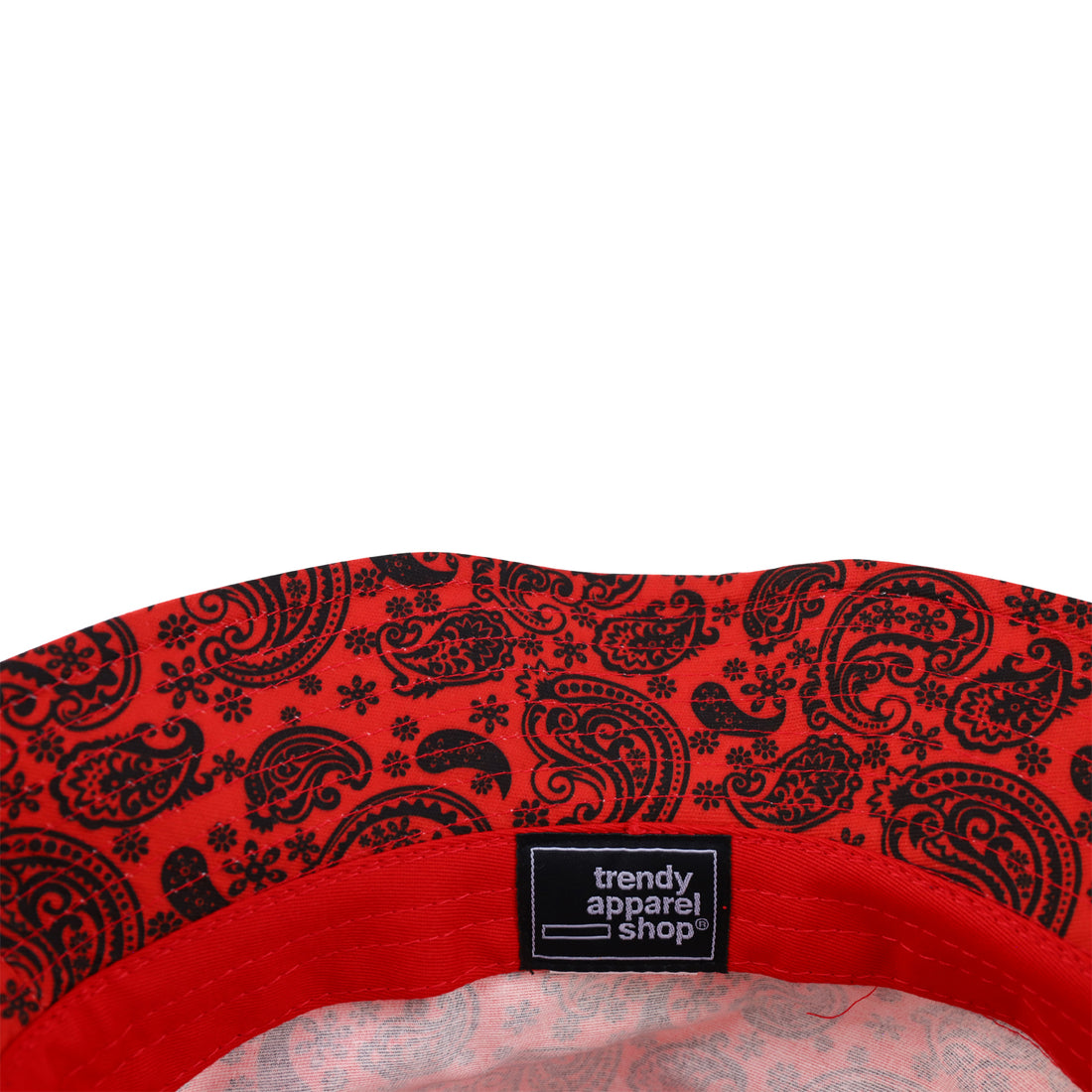 Trendy Apparel Shop XXL Oversized Relaxed Paisley Bandana Print Bucket Hat