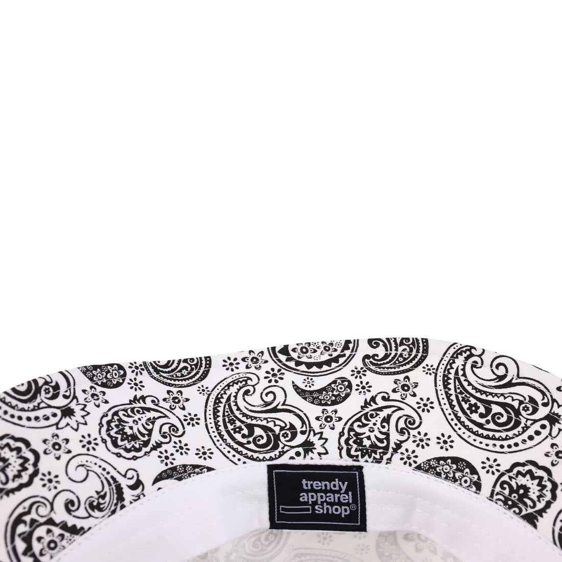 Trendy Apparel Shop XXL Oversized Relaxed Paisley Bandana Print Bucket Hat