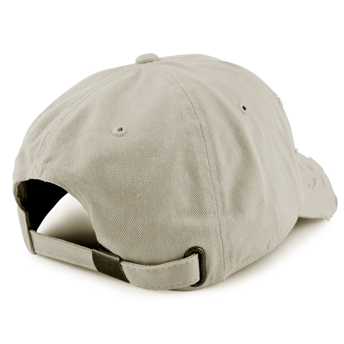Trendy Apparel Shop Oversized XXL Frayed Unstructured Soft Crown Cotton Dad Hat