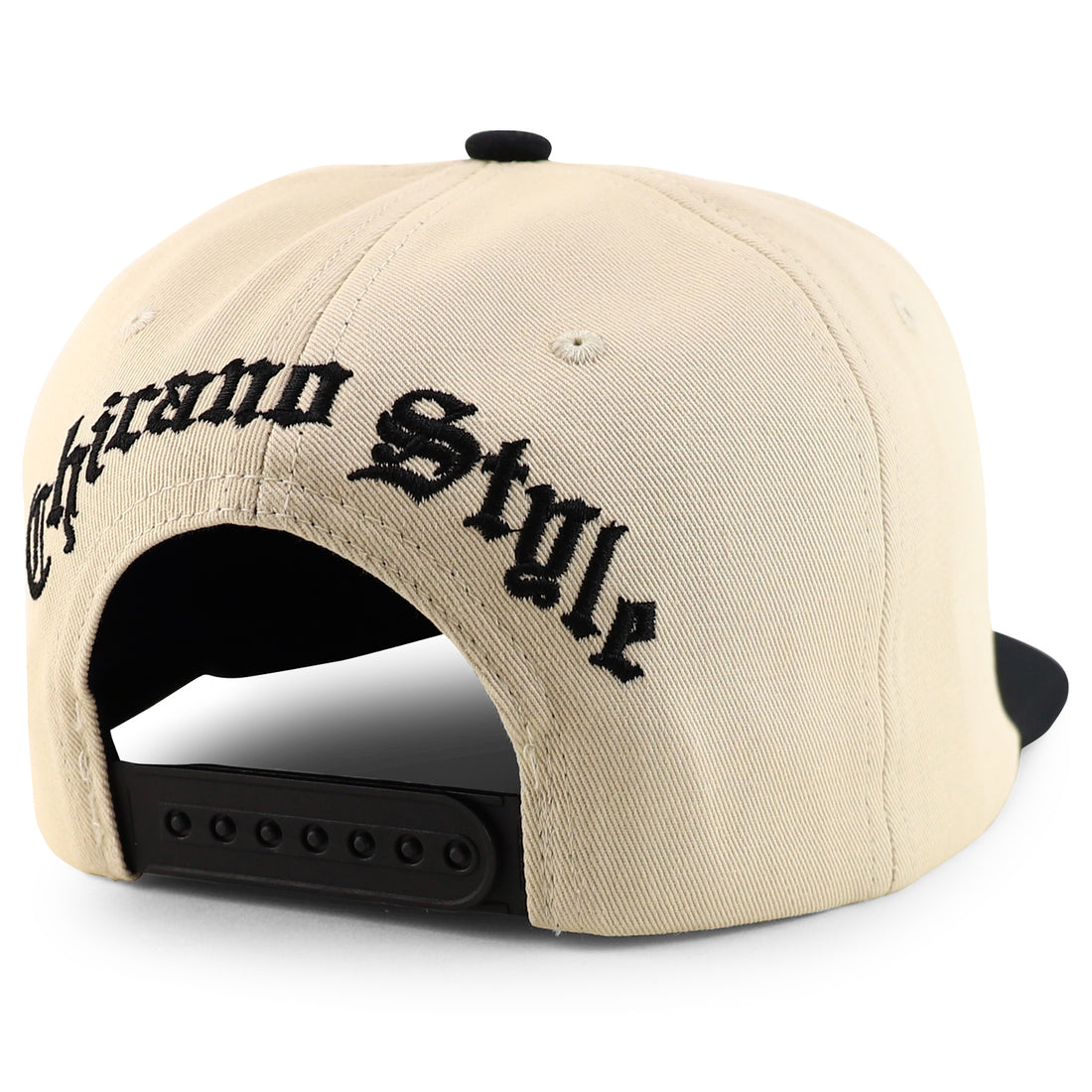 Trendy Apparel Shop Chicano Skull with Bandana Embroidered Flatbill Snapback Cap
