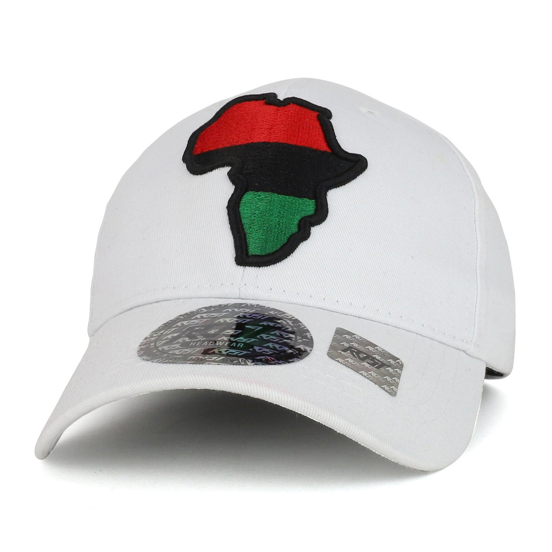 Trendy Apparel Shop Red Black Green Africa Map Embroidered Structured Baseball Cap