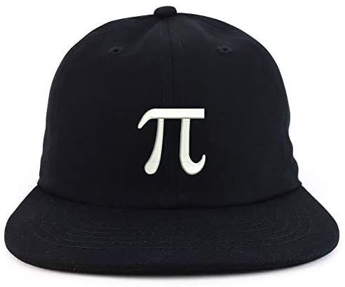 Trendy Apparel Shop Pi Day Symbol Embroidered Low Profile Cotton Snapback Cap