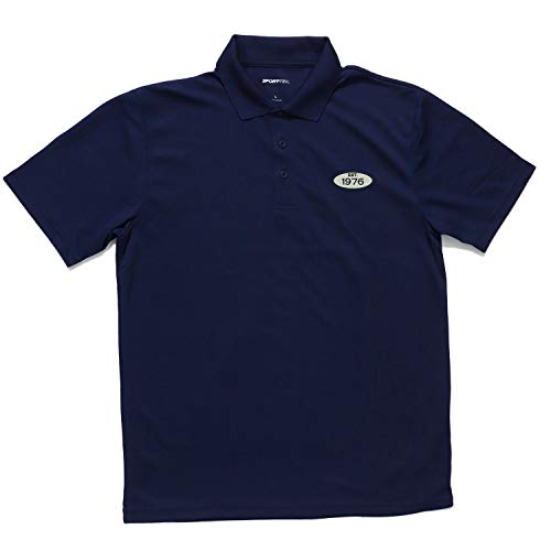 Trendy Apparel Shop Established 1976 Embroidered Polyester Collared Polo Shirt