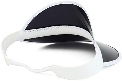 Trendy Apparel Shop Transparent PVC Casino Dealer Sun Shade Elastic Visor