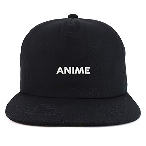 Trendy Apparel Shop Anime Cotton Unstructured Flatbill Snapback Cap
