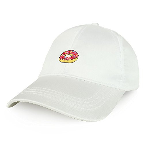 Trendy Apparel Shop Donut Emoticon Design Embroidered Satin Baseball Cap