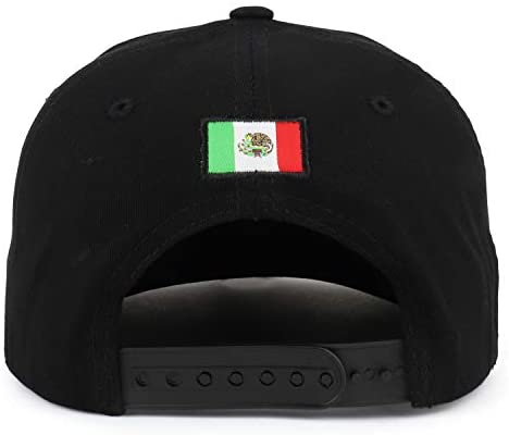 Trendy Apparel Shop Mexico Coat of Arms Symbol 3D Embroidered Flatbill Snapback Cap