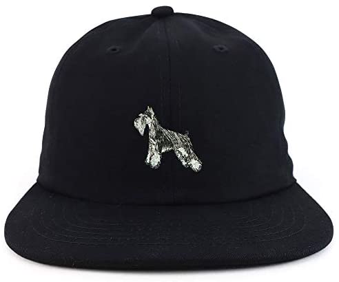 Trendy Apparel Shop Miniature Schnauzer Dog Low Profile Cotton Snapback Cap