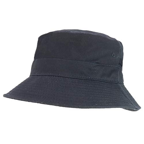 Trendy Apparel Shop Plain Cotton Denim Bucket Hat