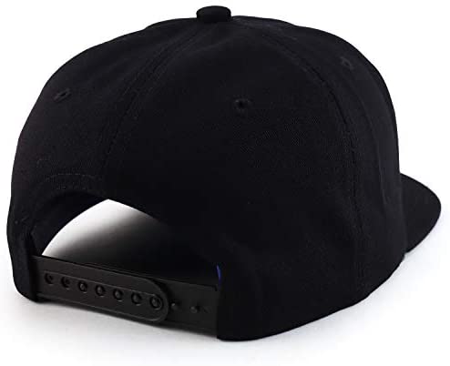 Trendy Apparel Shop TX Texas Bull Embroidered Flatbill Snapback Baseball Cap