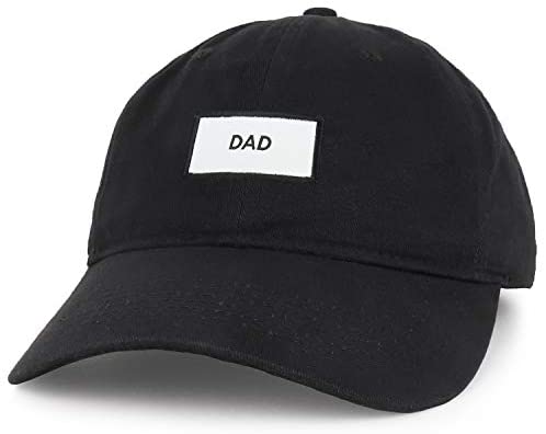 Trendy Apparel Shop Dad Woven Patch Embroidered Cotton Dad Hat