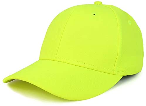 Trendy Apparel Shop High Visibility Structured Full Cloth Baseball Cap