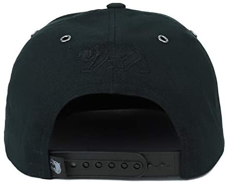 Trendy Apparel Shop California Script High Frequency Letter 5 Panel Snapback Cap