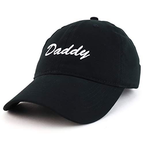 Trendy Apparel Shop Daddy Script Font Embroidered Low Profile Soft Cotton Baseball Cap