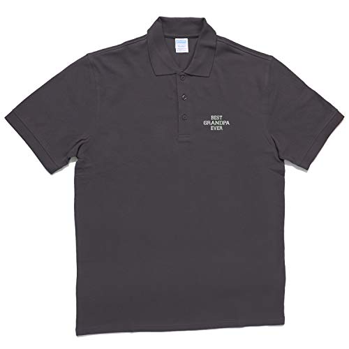 Trendy Apparel Shop Best Grandpa Ever Combed Ring Spun Cotton Collared Polo Shirt