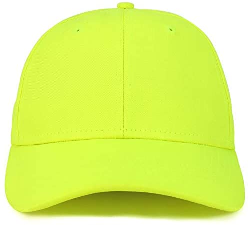 Trendy Apparel Shop High Visibility Structured Full Cloth Baseball Cap