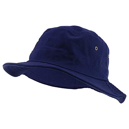 Trendy Apparel Shop 100% Cotton Plain Canvas Bucket Hat
