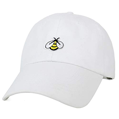 Trendy Apparel Shop Cute Bumble Bee Embroidered Patch Cotton Dad Hat