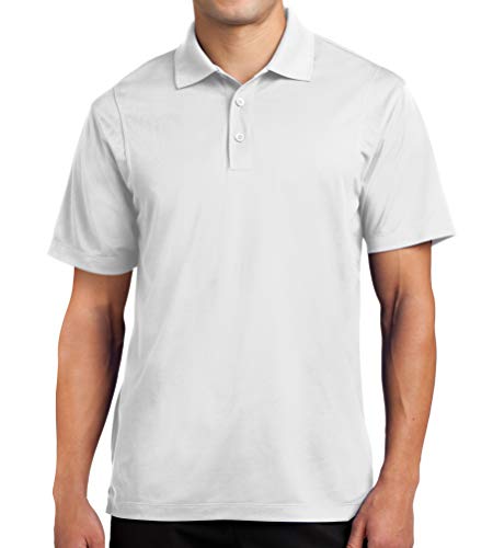 Trendy Apparel Shop Smooth Micropique Moisture-Wicking Polyester Men's Polo Big and Tall Shirt