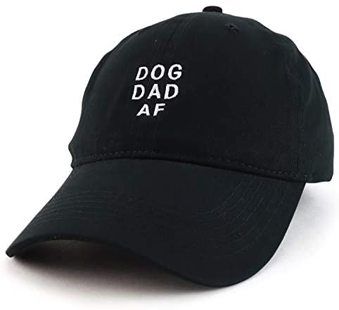 Trendy Apparel Shop Dog Dad AF Embroidered Soft Cotton Dad Hat