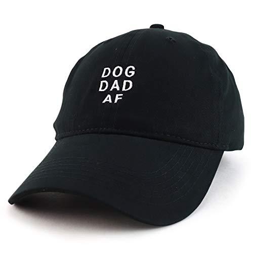 Trendy Apparel Shop Dog Dad AF Embroidered Soft Cotton Dad Hat