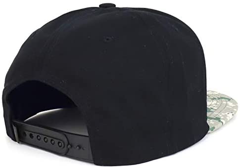 Trendy Apparel Shop Camouflage Designed Military Cotton Flatbill Snabpack Cap
