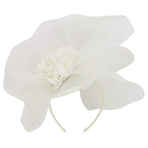 Trendy Apparel Shop Women's Mesh Flower Decorated Fashion Fascinator