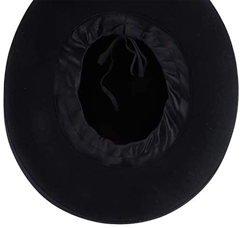 Trendy Apparel Shop Men's Wool Felt Grosgrain Band Large Brim Fedora