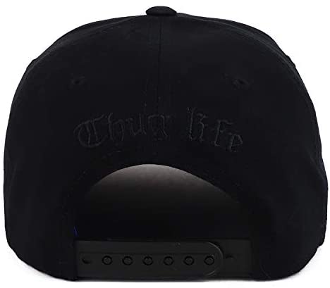 Trendy Apparel Shop 3D Thug Life Embroidered Flatbill Snapback Baseball Cap