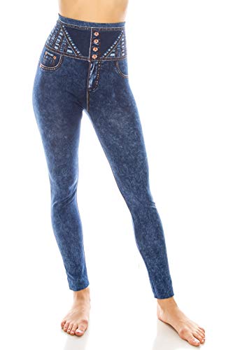 Trendy Apparel Shop Damage Distressed Pattern One Size Lady Girl's Ankle 9" Jeggings
