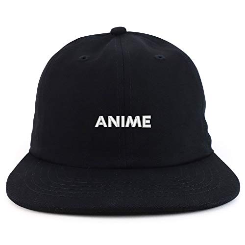 Trendy Apparel Shop Anime Embroidered Low Profile Cotton Snapback Cap