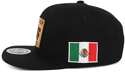 Trendy Apparel Shop Hecho en Mexico Leather Patch Embroidered Flatbill Snapback Cap