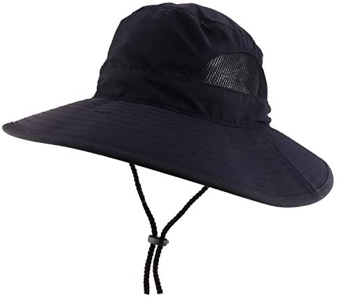 Trendy Apparel Shop XXL Oversized Summer Shade Wide Brim Mesh Bucket Hat