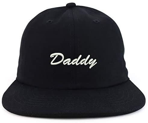 Trendy Apparel Shop Daddy Script Font Embroidered Low Profile Snapback Cap
