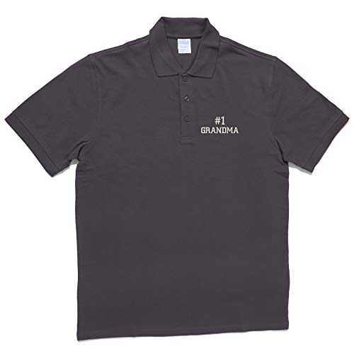 Trendy Apparel Shop Number #1 Grandma Combed Ring Spun Cotton Collared Polo Shirt