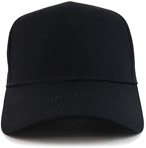 Trendy Apparel Shop High Profile Sturctured Plain Back Casual Baseball Cap