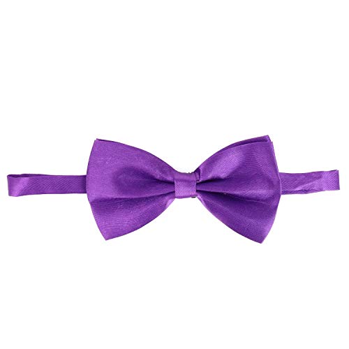 Trendy Apparel Shop Classic Adjustable Pre-Tied Formal Satin Bow Tie