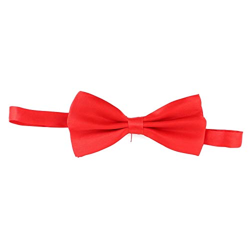 Trendy Apparel Shop Classic Adjustable Pre-Tied Formal Satin Bow Tie