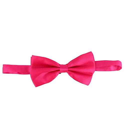 Trendy Apparel Shop Classic Adjustable Pre-Tied Formal Satin Bow Tie