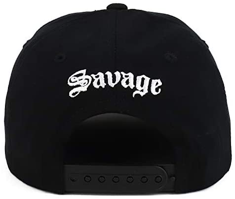 Trendy Apparel Shop Savage 3D Embroidered Paisley Flatbill Snapback Baseball Cap