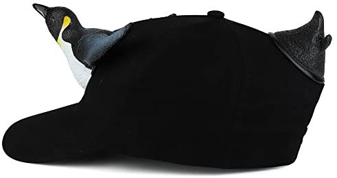 Trendy Apparel Shop 3D Penguin Front and Back Funny Animal Costume Baseball Cap