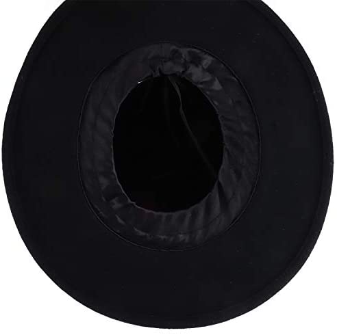 Trendy Apparel Shop Women's Leather Band Wool Felt Large Brim Fedora Hat