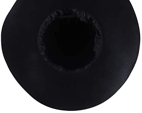 Trendy Apparel Shop Women's Wool Felt Floppy Hat with Satin Ribbon Band