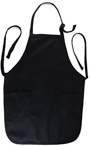 Trendy Apparel Shop Full Length Apron with Pockets