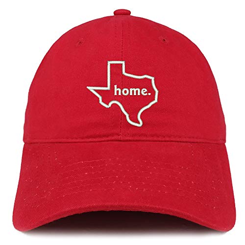 Trendy Apparel Shop Texas Home Embroidered 100% Cotton Adjustable Cap Dad Hat