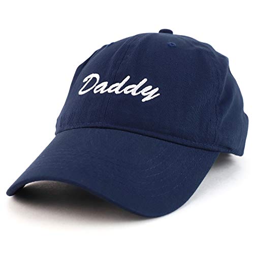 Trendy Apparel Shop Daddy Script Font Embroidered Low Profile Soft Cotton Baseball Cap