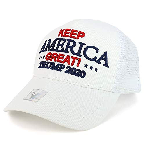 Trendy Apparel Shop Trump 2020 Keep America Great 5 Panel Trucker Mesh Cap